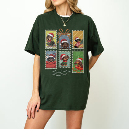 Dachshund Christmas T-Shirt Cute Holiday Dog Lover Gift