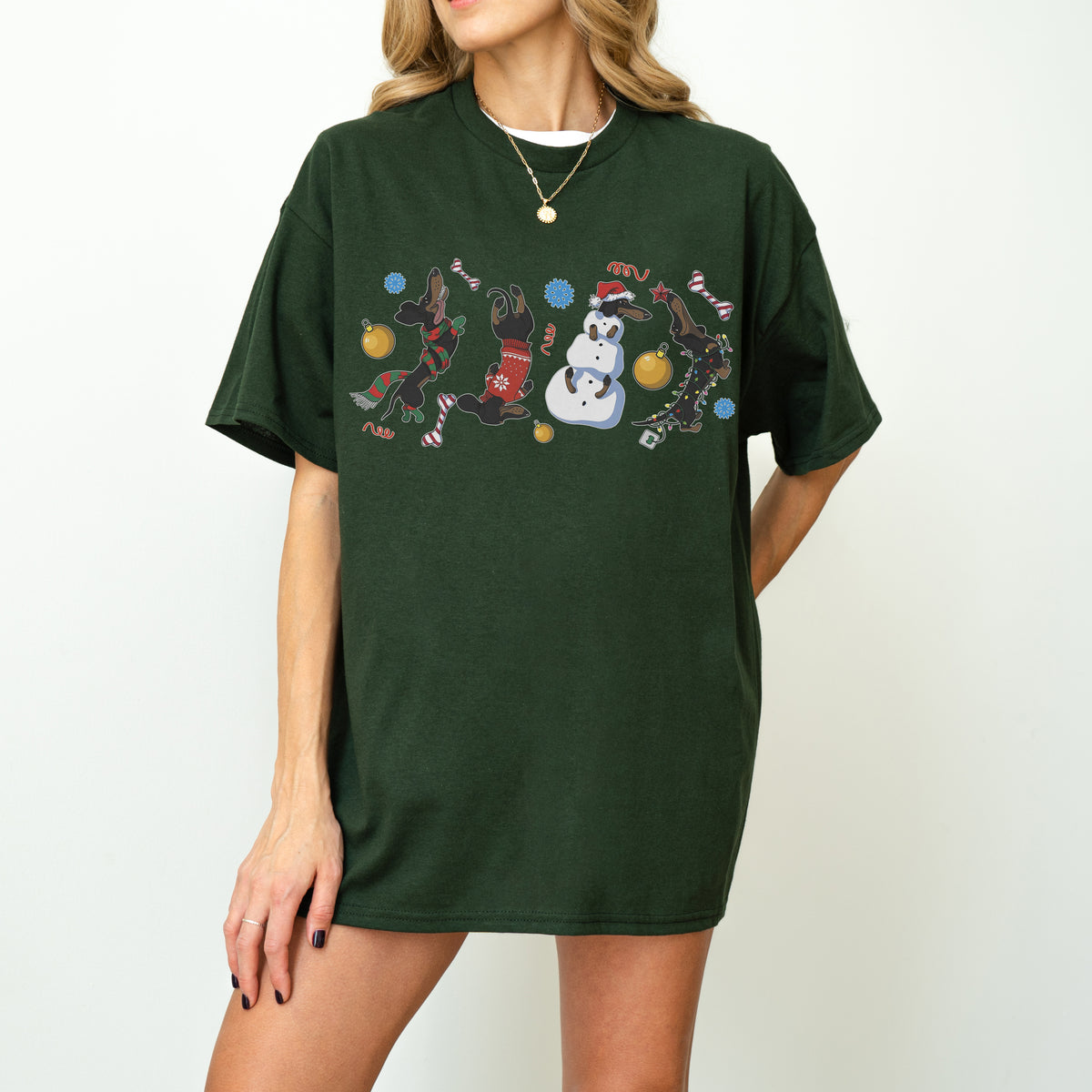 Christmas Dachshund Chaos Shirt – Funny Holiday Wiener Dog Tee