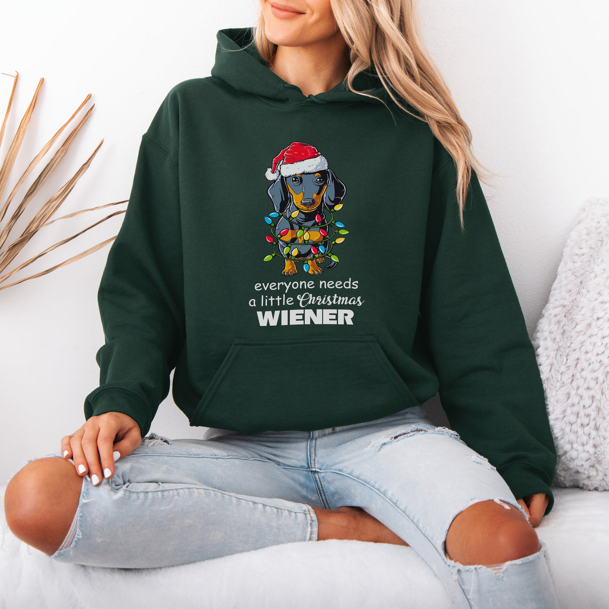 Everyone Needs a Little Christmas Wiener Dachshund Hoodies