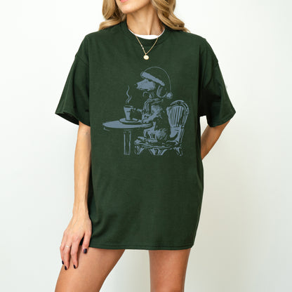 Vintage Dachshund Shirt Funny French Coffee Dog Tee