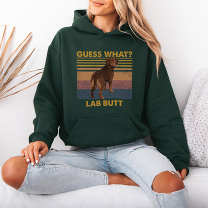 Guess What Labrador Butt Hoodie – Funny Dog Lover Gift