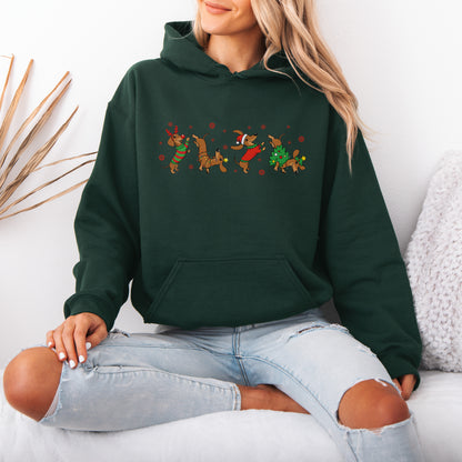 Funny Dachshund Christmas Shirt Dog Lover Gift Xmas Hoodie