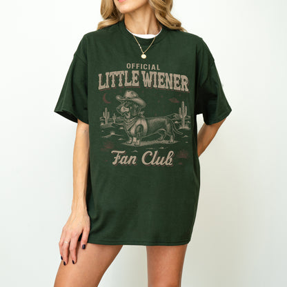 Little Wiener Fan Club Shirt – Vintage Wiener Dog Gift