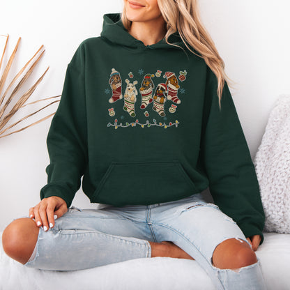 Dachshund Christmas Hoodie – Cute Doxie Mom Holiday Gift