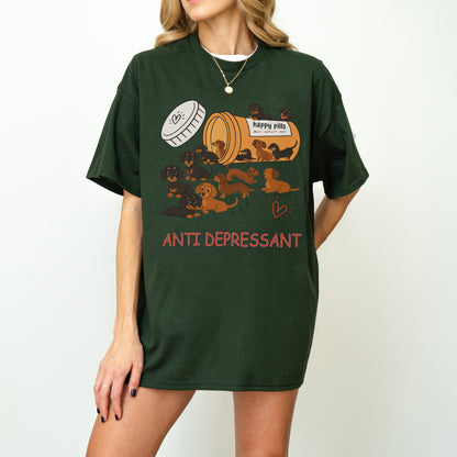 Dachshund Shirt – Funny Anti Depressant Weiner Dog Gift