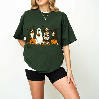Bernese Mountain Dog Halloween Shirt – Fall Pumpkins Gift