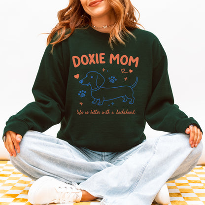 Doxie Mom Dachshund Sweatshirt Cute Gift