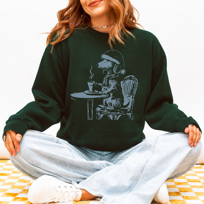 Vintage Dachshund Shirt Funny French Coffee Dog Sweatshirt