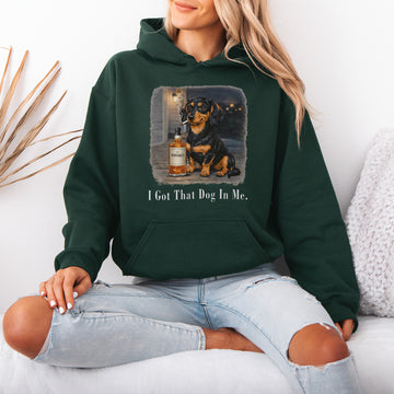 I Got That Dog In Me Dachshund Hoodie – Funny Badass Wiener Dog Whiskey Hoodie