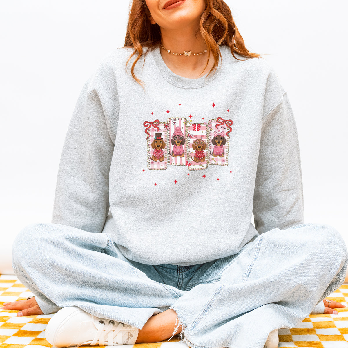 My Dachshund Is My Valentine Sweatshirt