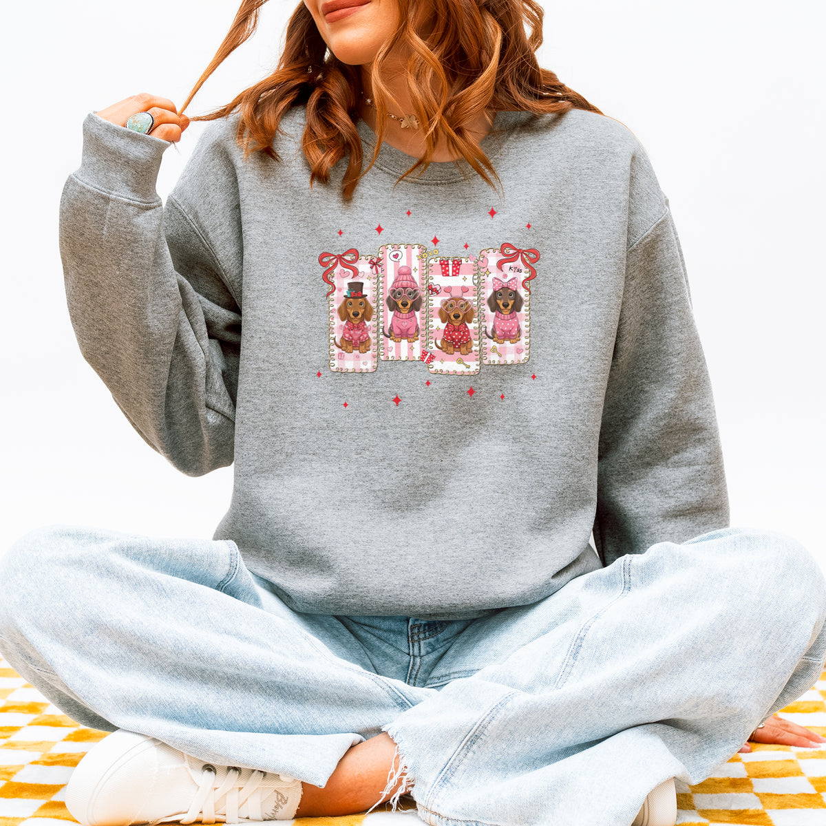 My Dachshund Is My Valentine Sweatshirt
