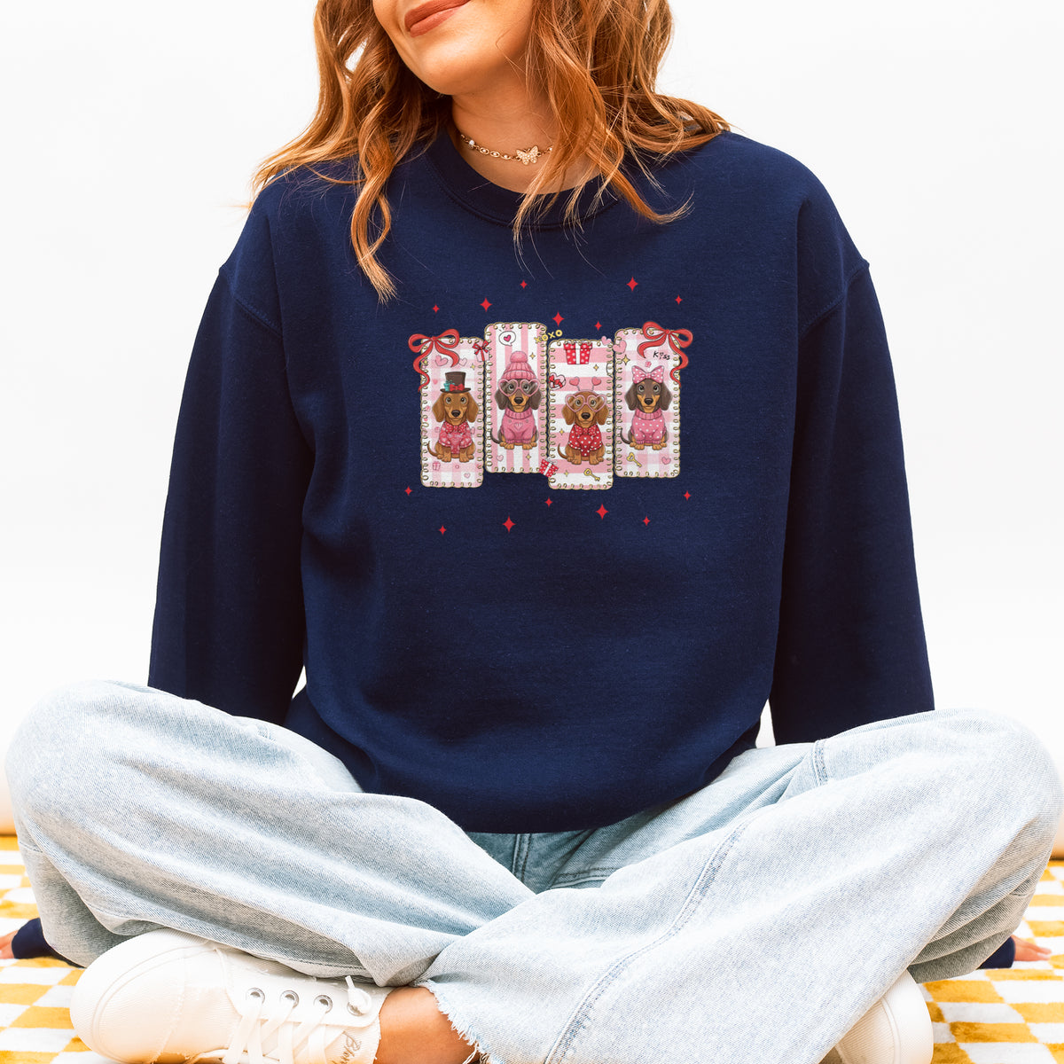 My Dachshund Is My Valentine Sweatshirt