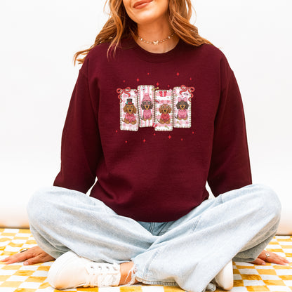 My Dachshund Is My Valentine Sweatshirt