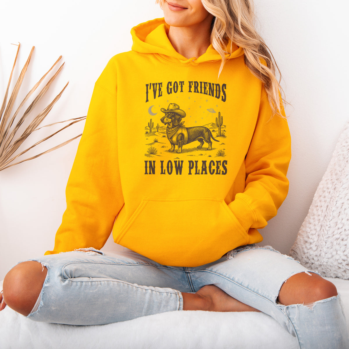 I've Got Friends In Low Places Dachshund Hoodie