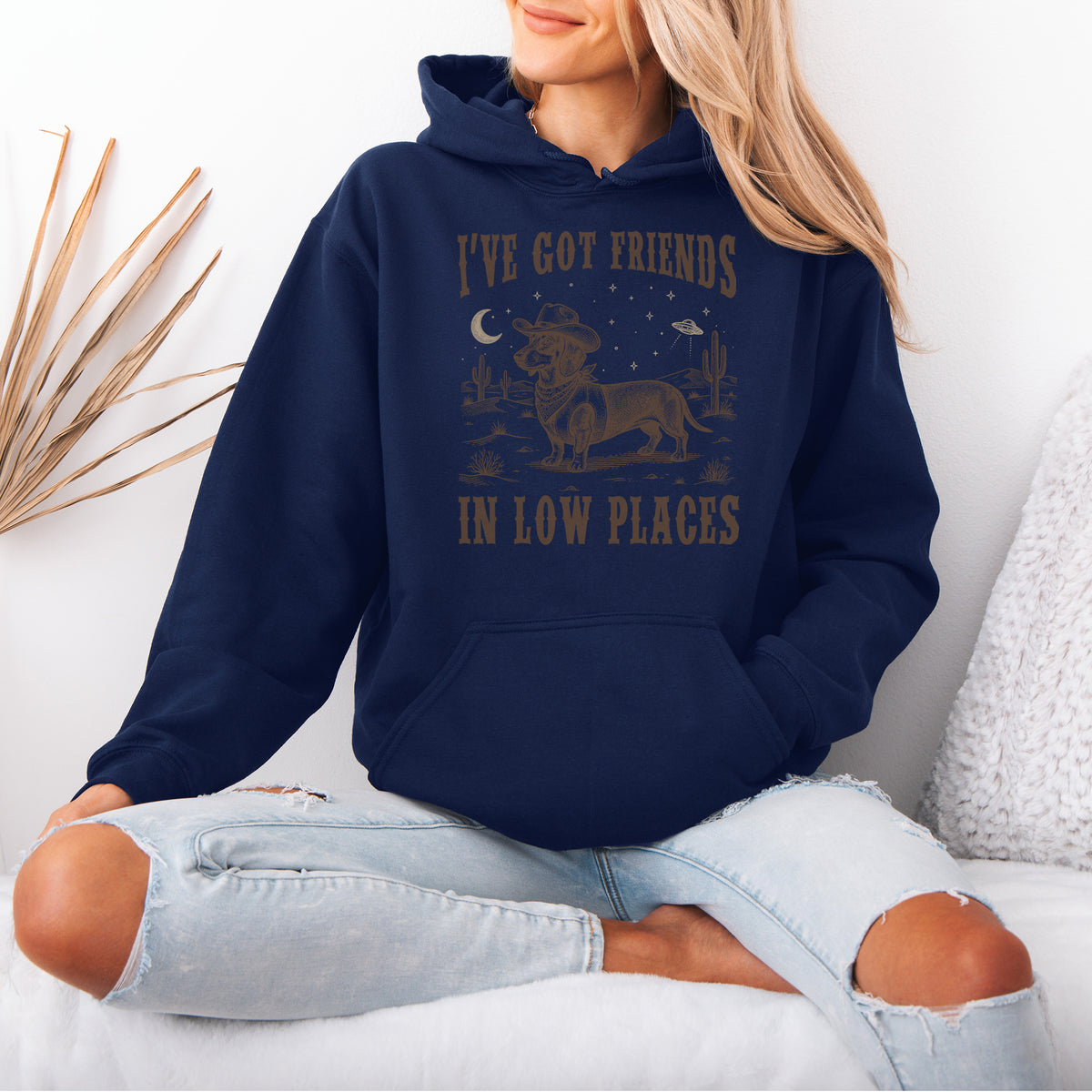 I've Got Friends In Low Places Dachshund Hoodie