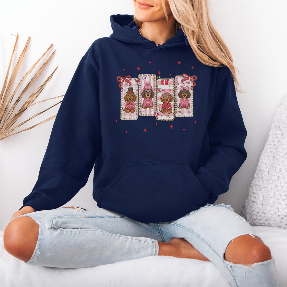 My Dachshund Is My Valentine Hoodie