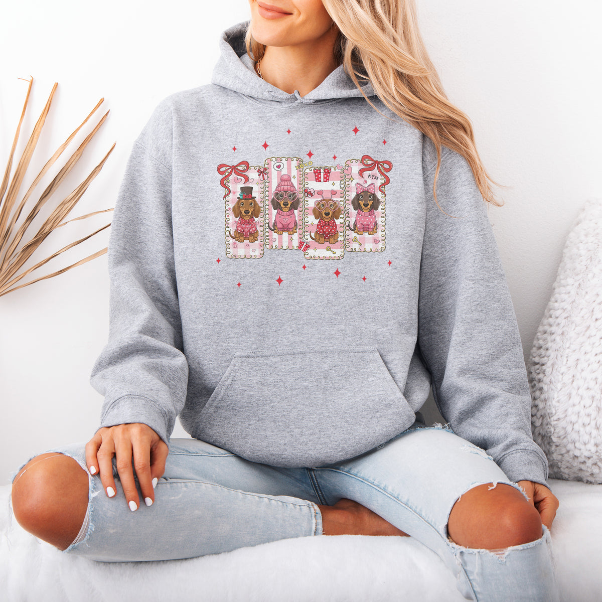 My Dachshund Is My Valentine Hoodie