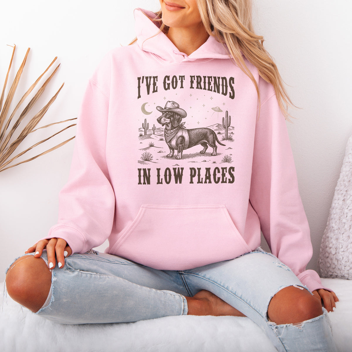 I've Got Friends In Low Places Dachshund Hoodie