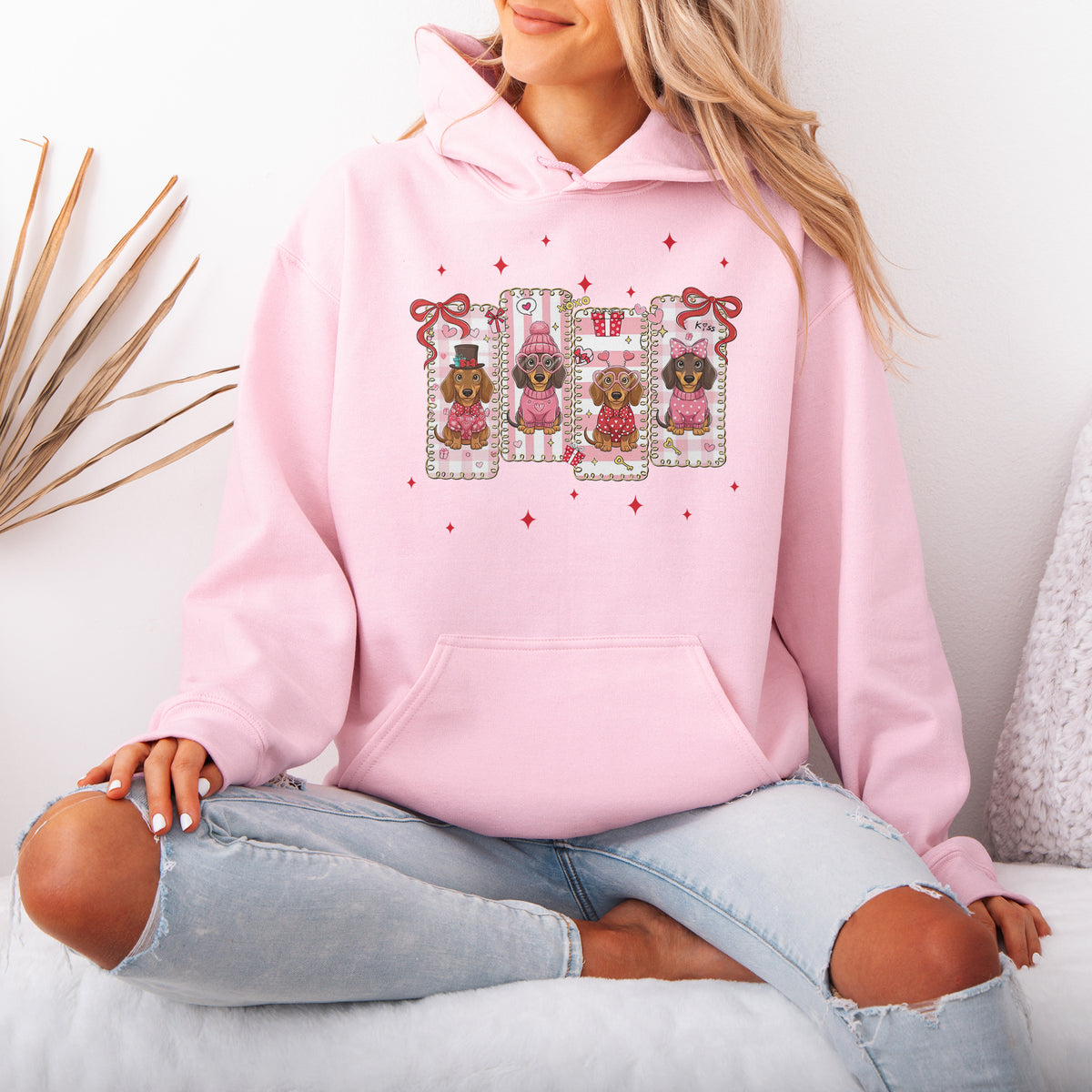 My Dachshund Is My Valentine Hoodie
