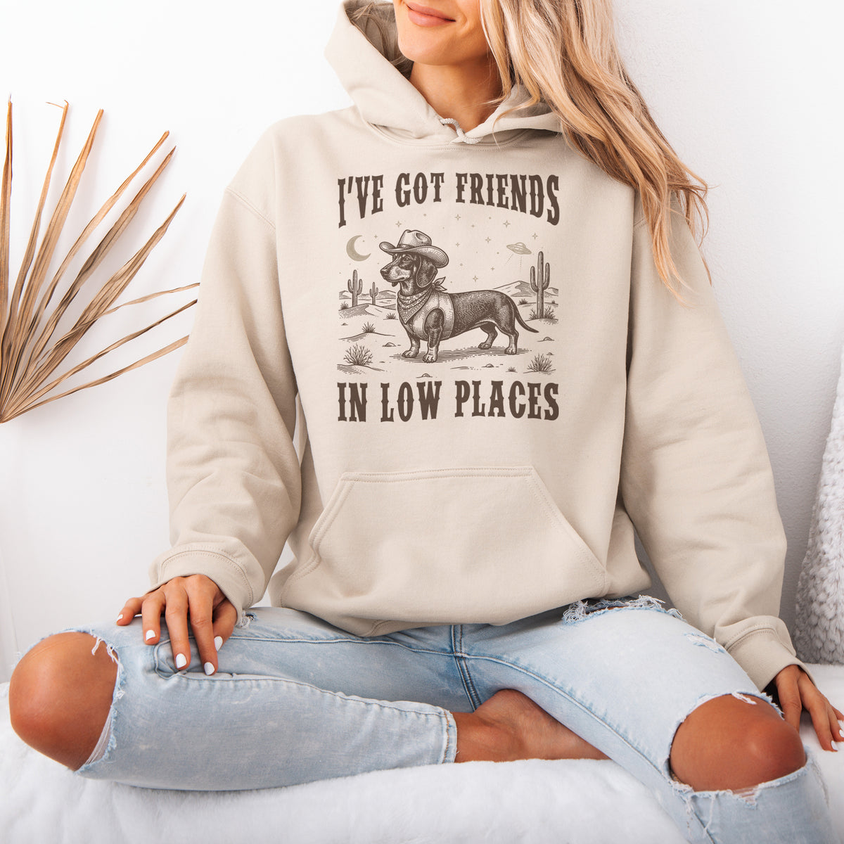 I've Got Friends In Low Places Dachshund Hoodie