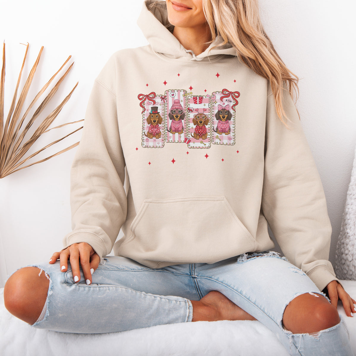 My Dachshund Is My Valentine Hoodie