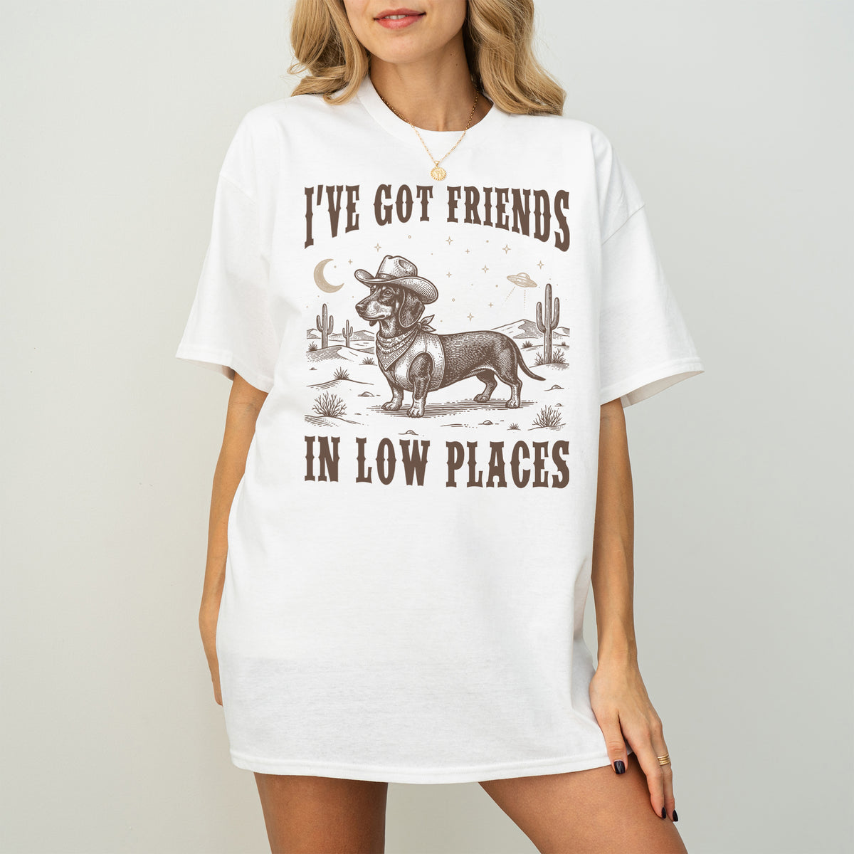 I've Got Friends In Low Places Dachshund Shirt