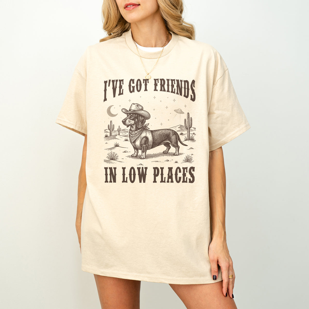 I've Got Friends In Low Places Dachshund Shirt