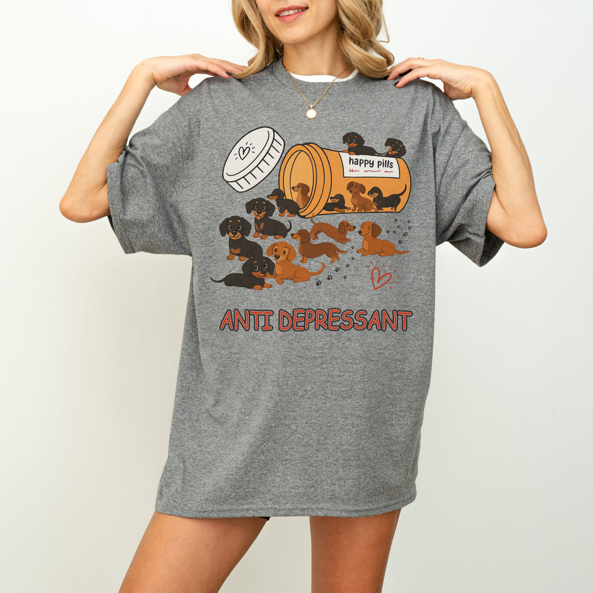 Dachshund Shirt – Funny Anti Depressant Weiner Dog Gift