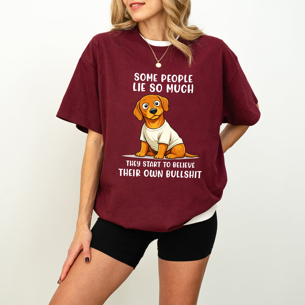 Funny Dachshund Shirt Some People Lie So Much Wiener Dog Humor