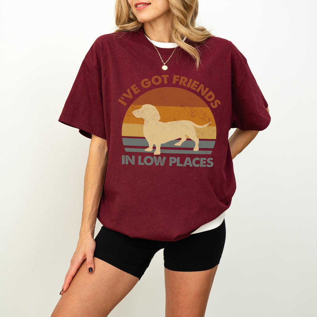 Funny Dachshund Shirt I've Got Friends in Low Places