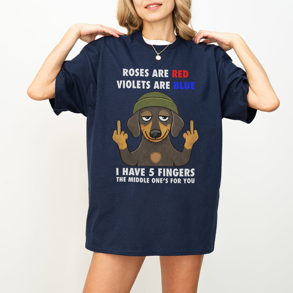 Roses Are Red Violets Are Blue Dachshund Shirt