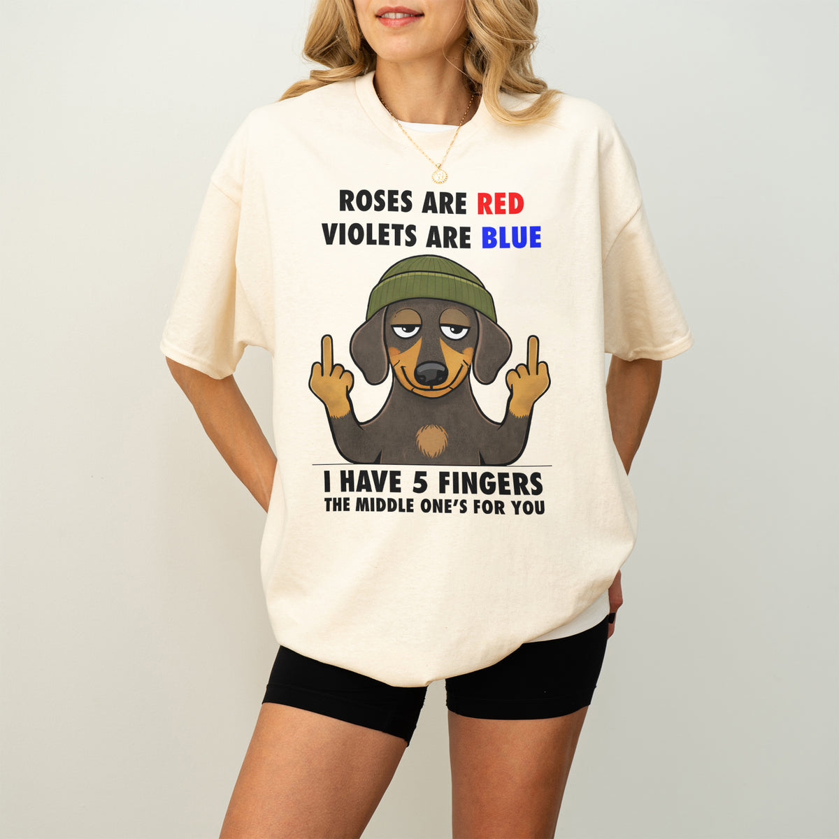 Roses Are Red Violets Are Blue Dachshund Shirt