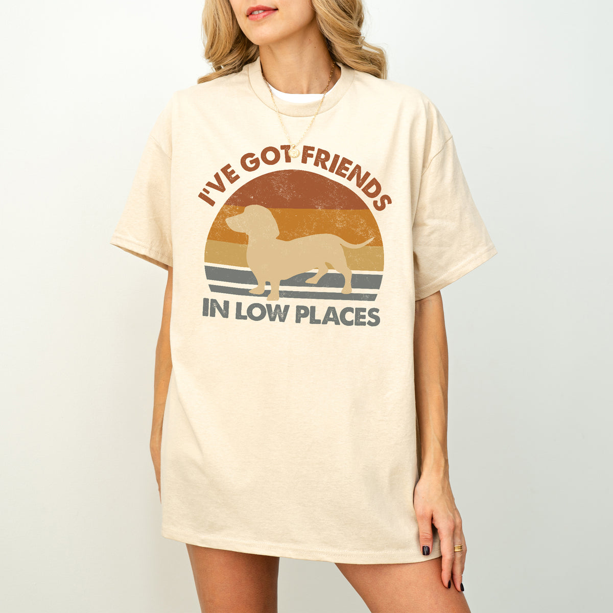 Funny Dachshund Shirt I've Got Friends in Low Places