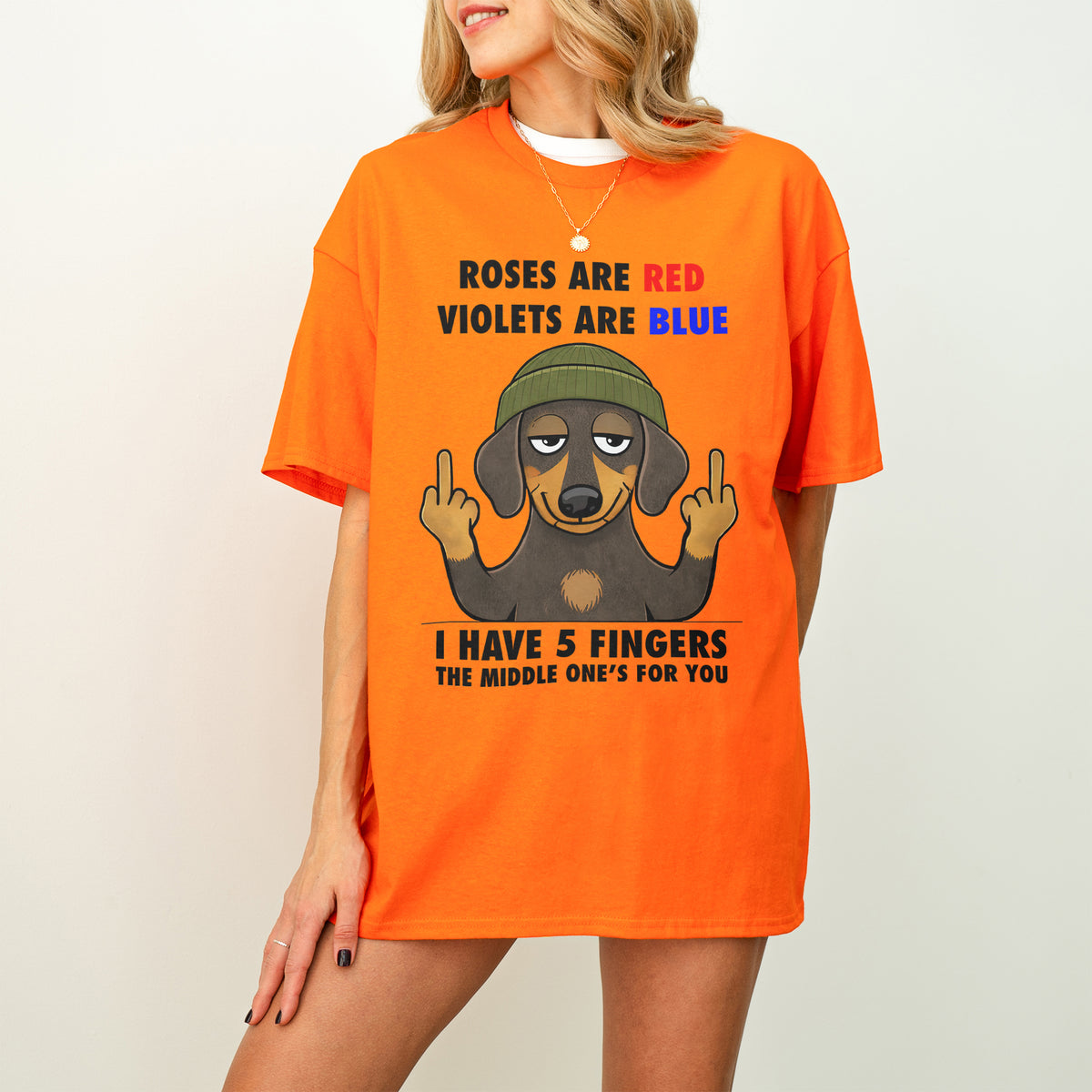 Roses Are Red Violets Are Blue Dachshund Shirt