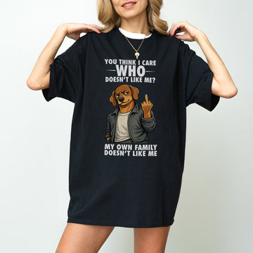 You Think I Give A F*ck Dachshund Shirt – Funny Attitude Sausage Dog Tee