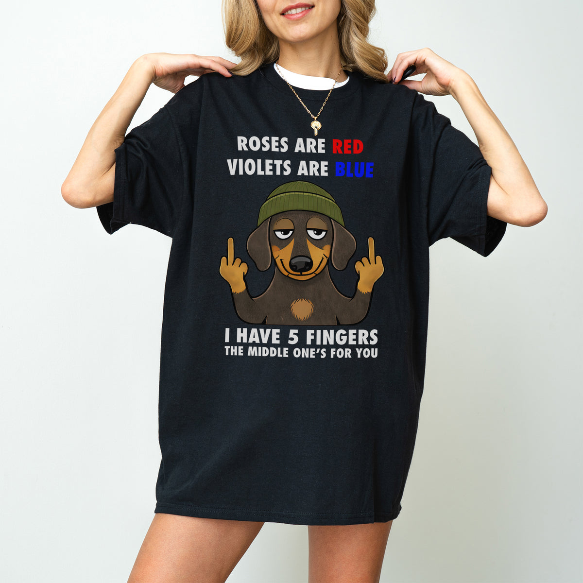 Roses Are Red Violets Are Blue Dachshund Shirt