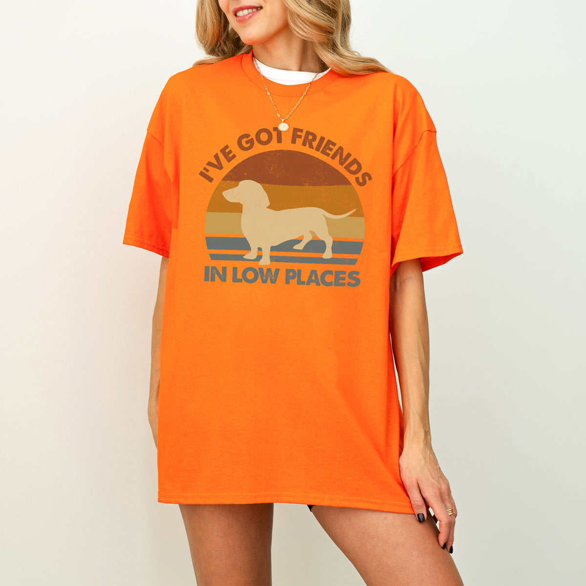 Funny Dachshund Shirt I've Got Friends in Low Places