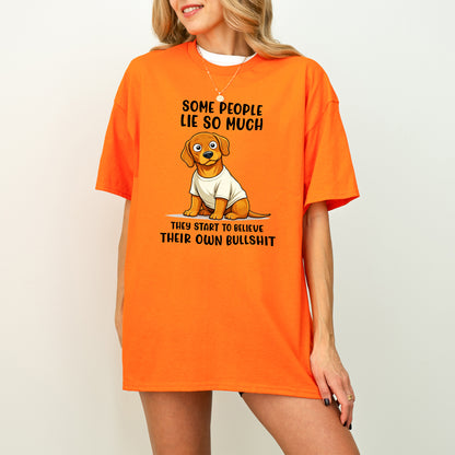 Funny Dachshund Shirt Some People Lie So Much Wiener Dog Humor