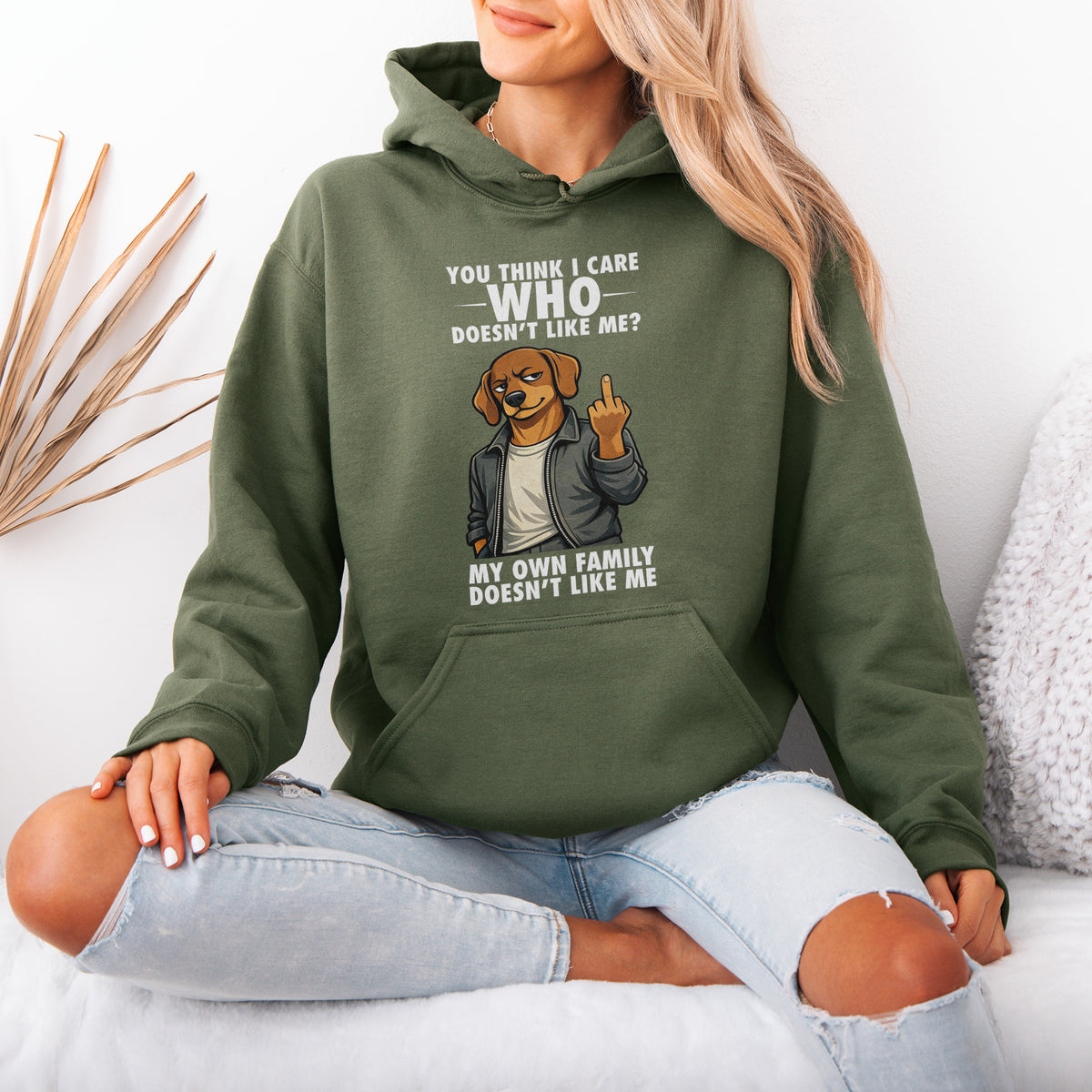 You Think I Give A F*ck Dachshund Hoodie