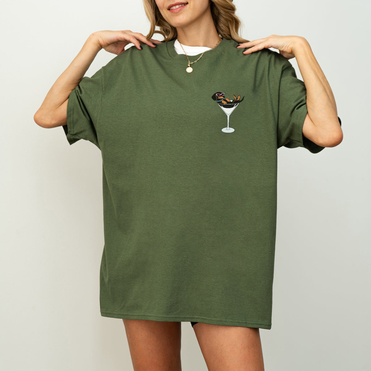 Weenies and Martinis Dachshund Shirt Cute Gift