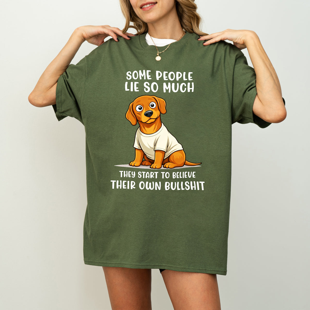 Funny Dachshund Shirt Some People Lie So Much Wiener Dog Humor
