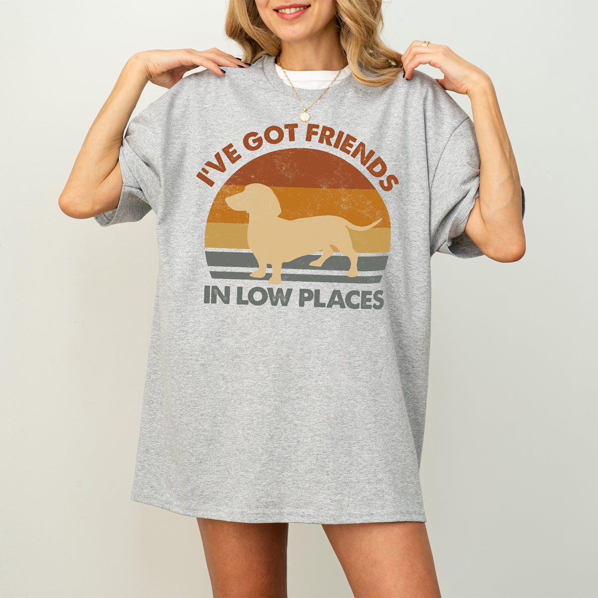 Funny Dachshund Shirt I've Got Friends in Low Places