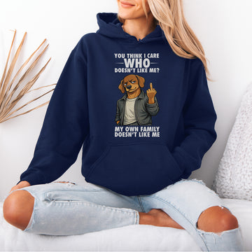 You Think I Give A F*ck Dachshund Hoodie – Savage Sausage Dog Hoodie