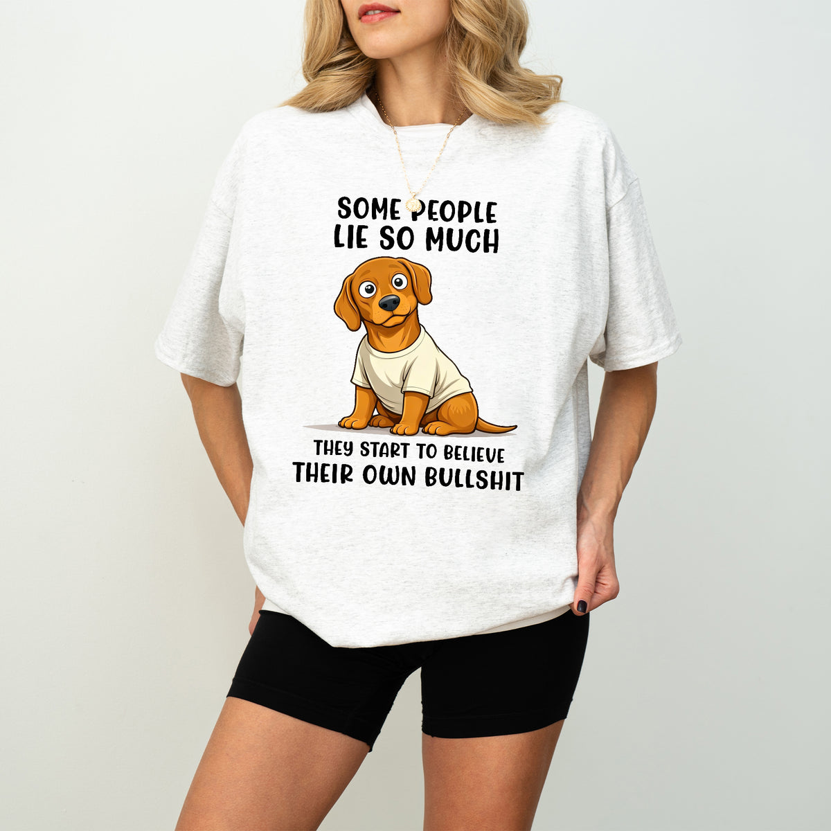 Funny Dachshund Shirt Some People Lie So Much Wiener Dog Humor