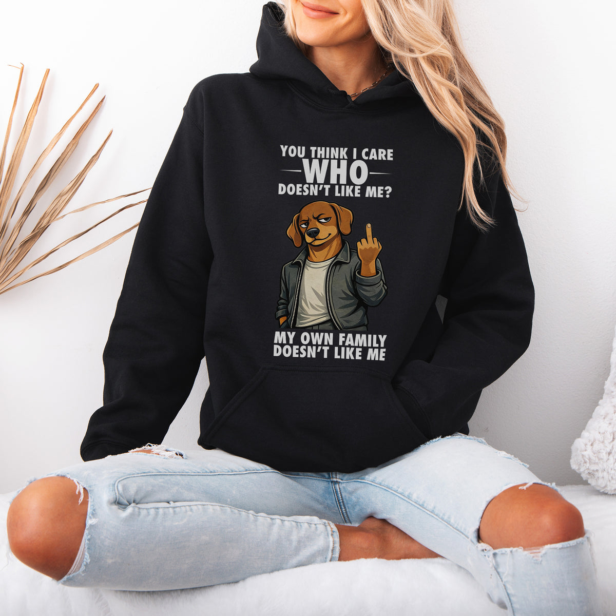 You Think I Give A F*ck Dachshund Hoodie