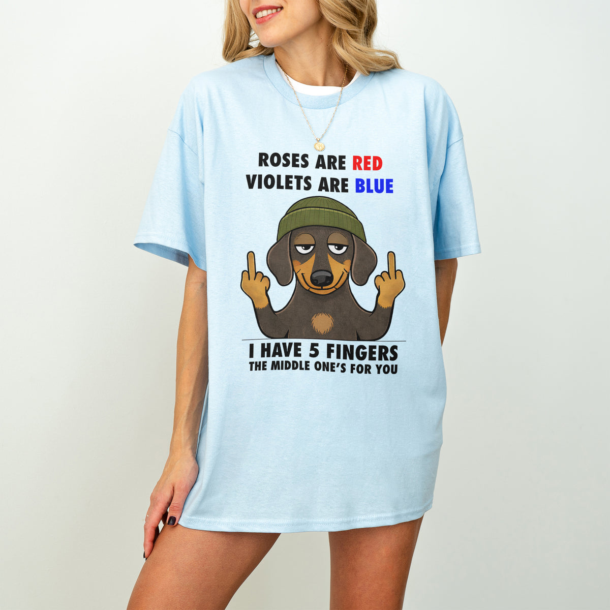 Roses Are Red Violets Are Blue Dachshund Shirt