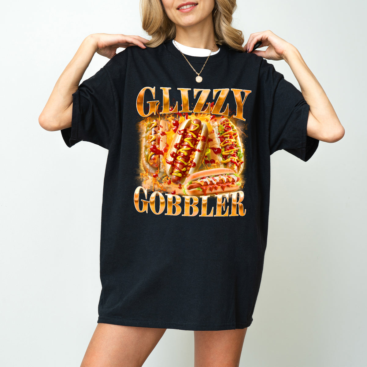Glizzy Gobbler Shirt Funny Hot Dog Meme Tee for Food Lovers
