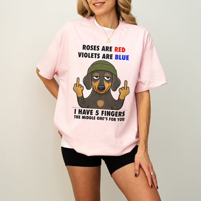 Roses Are Red Violets Are Blue Dachshund Shirt