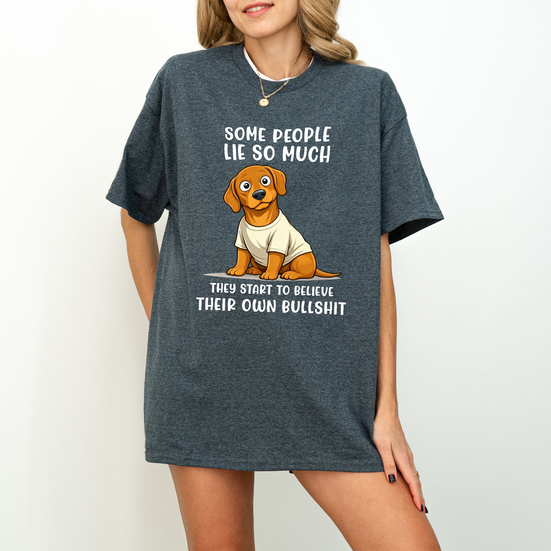 Funny Dachshund Shirt Some People Lie So Much Wiener Dog Humor