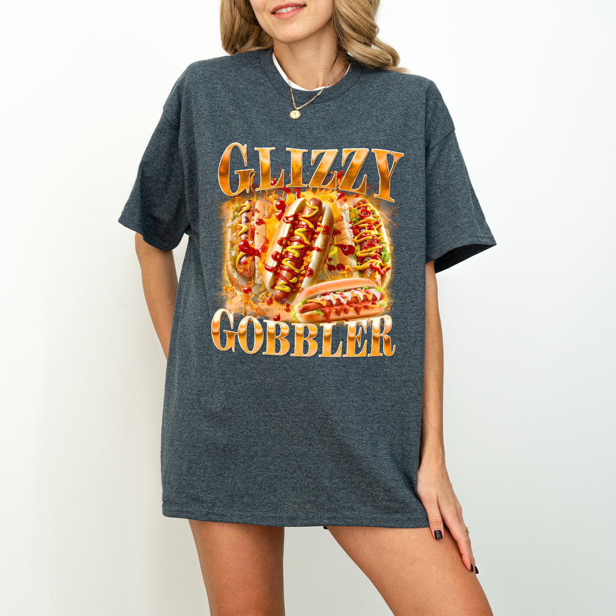 Glizzy Gobbler Shirt Funny Hot Dog Meme Tee for Food Lovers